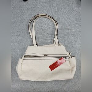 Rosetti White Embossed Women's Bag